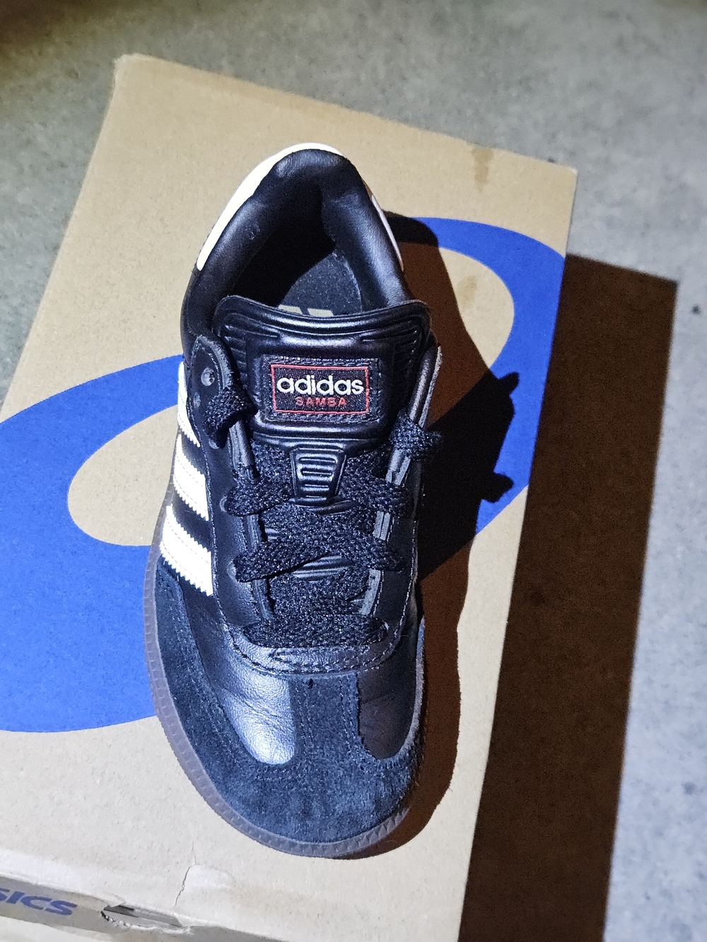 adidas Original Kids' Samba Sneakers in Black and White Gum Sz.11K
